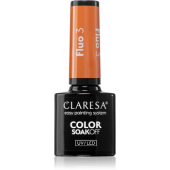Claresa SoakOff UV/LED Color Fluo lac de unghii sub forma de gel - imagine 2